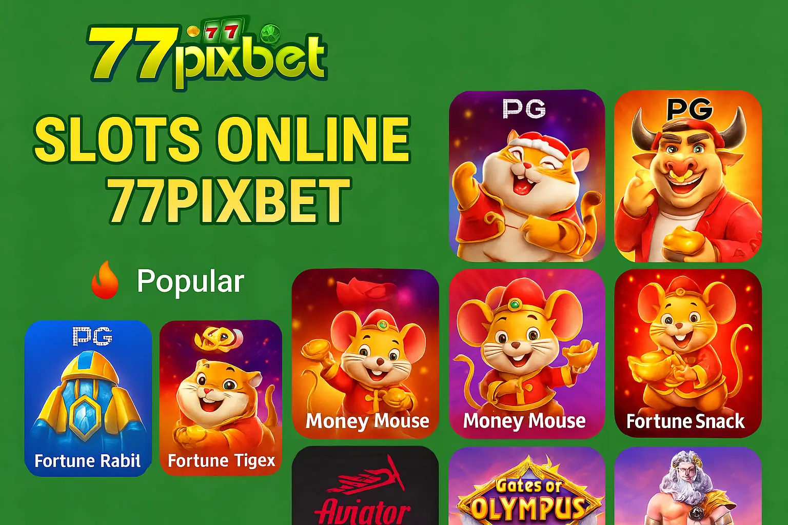 Jogos de Slot no Casino Online 77PIXBET